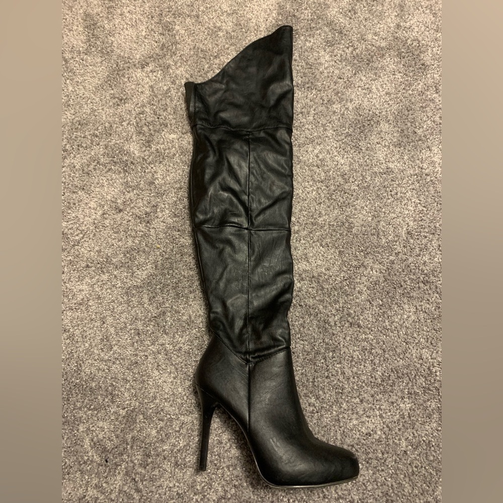 Report Thigh High Leather Boots